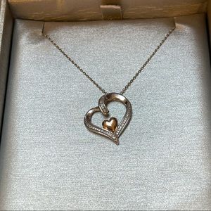 Sterling Silver Double Heart Pendant